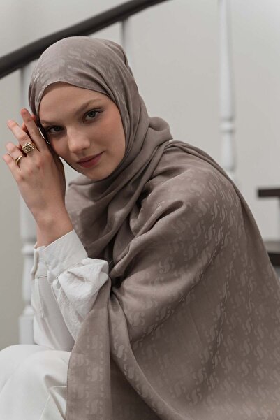 Aida Scarfs Vizon Floş Viskon Jakar Şal