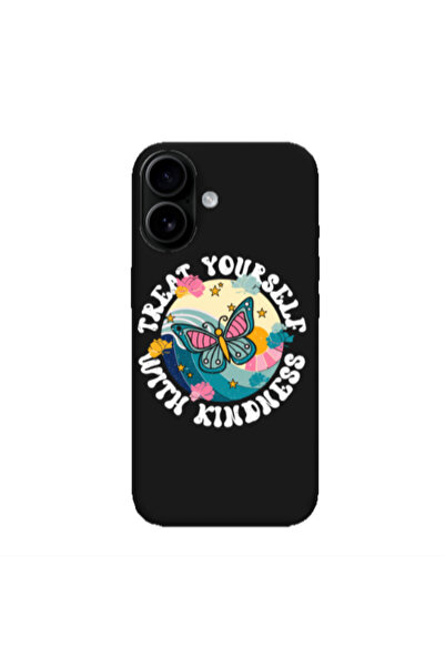 Other Apple Iphone 16 plus Kindless Yourself Black Colored Silicone TPU Θήκη