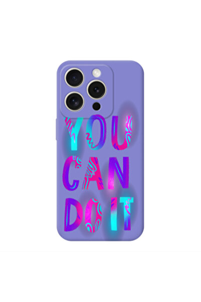 Other Apple Iphone 16 Pro Max You Can Doit Purple Colored Silicone TPU Θήκη