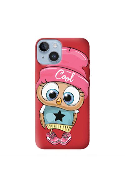 Other Apple iPhone 14 Plus Cool Star Red Colored Silicone TPU Θήκη