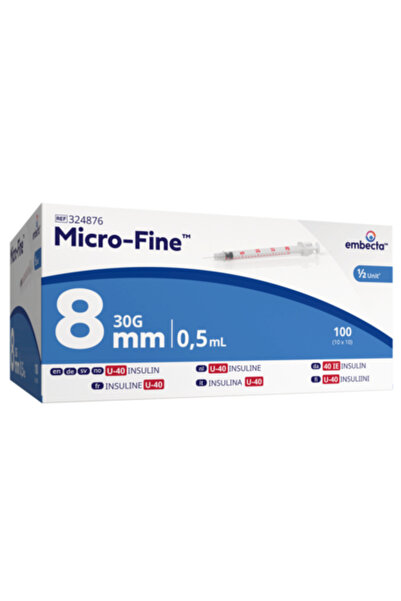 Bd Micro-Fine™ Enjektör 8 mm 0.5 ml