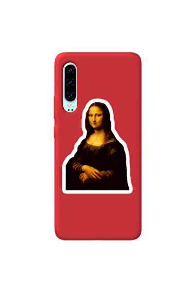 Other Huawei P30 Davinci Red Colored Silicone TPU Θήκη