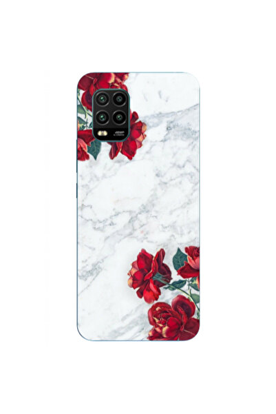 Other Xiaomi Mi 10 Lite Marble and roses Transparent Silicone TPU Θήκη