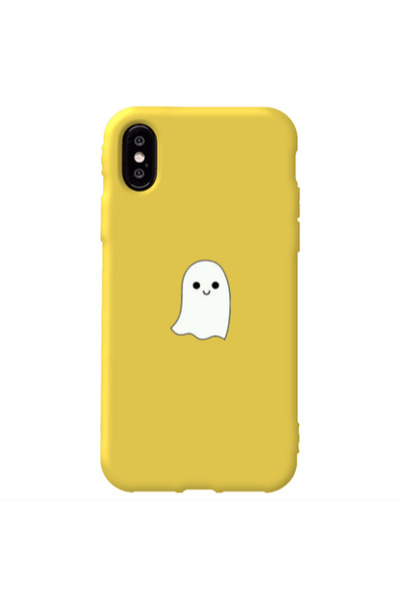 Other Apple iPhone Xs Ghost Yellow Colored Silicone TPU Θήκη