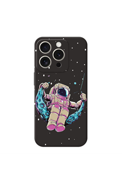 Other Apple Iphone 16 Pro Max Astronaut swinging on the moon Black Colored Si...