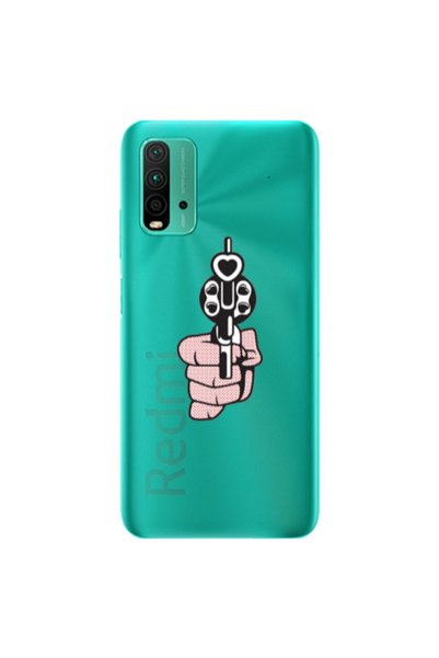 Other Xiaomi Redmi 9T Heart gun Transparent Silicone TPU Θήκη