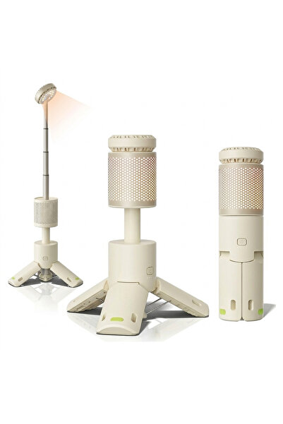 NEXTLY Lampă de camping extensibilă, lumină caldă/rece, impermeabilă, 25-92 c...
