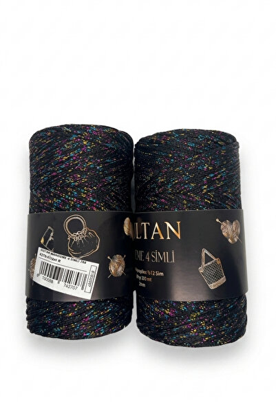 hobi dünyası evim 1 Adet Makreme 4 Simli İp 200 Gram 200 Metre 2 mm Çanta Cüz...