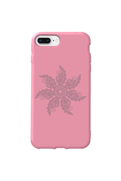 Other Apple iPhone 7 Plus Mandala D24 Pink Colored Silicone TPU Θήκη