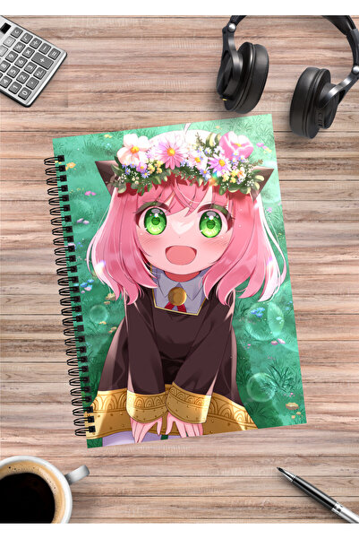 mertfigur Spy X Family Anya Yor Loid Forger Anime Spiral Notebook A5 (50 Sheets)