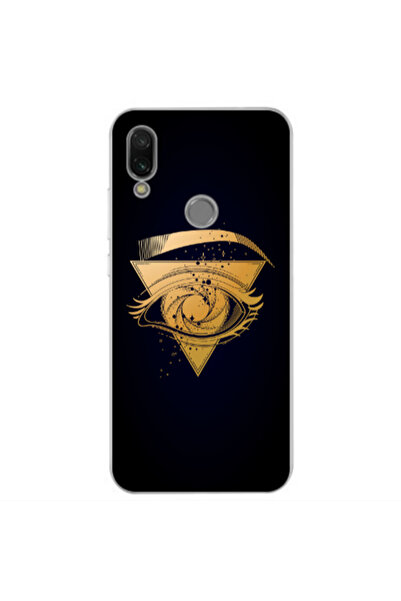 Other Xiaomi Redmi Note 7 Triangular gold eye Transparent Silicone TPU Θήκη