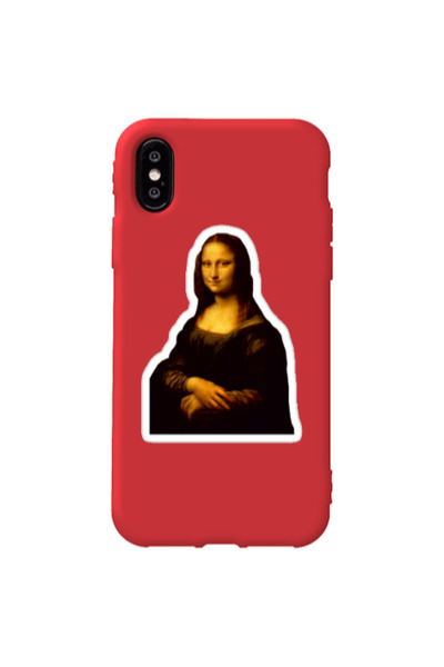 Other Apple iPhone X Davinci Red Colored Silicone TPU Θήκη