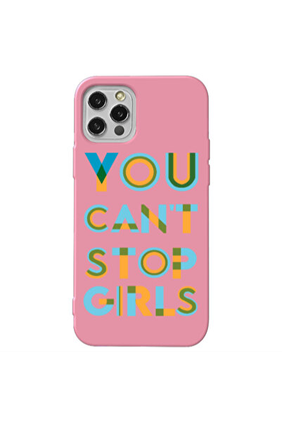 Other Apple iPhone 12 Pro Max You Cant Stop Girls Pink Colored Silicone TPU Θήκη