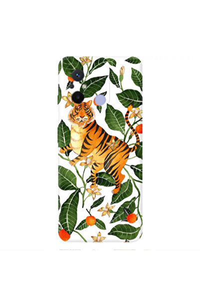 Other Xiaomi Redmi 12C Flower Leopard and Laves Transparent Silicone TPU Θήκη