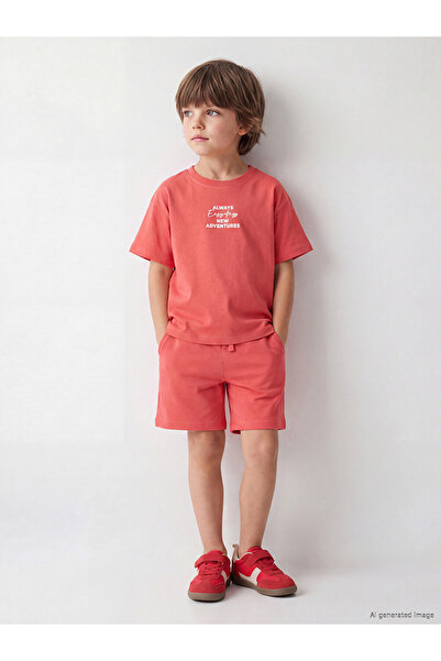 LC Waikiki Lcw Kids Mercan Printed Boys' Set