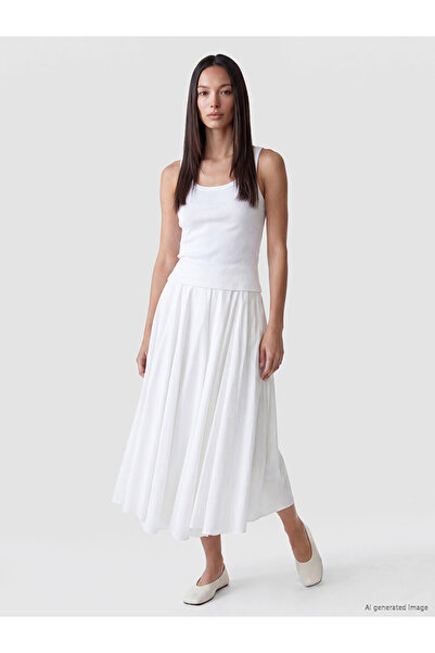 LC Waikiki I Beli Corded Pleated A-Line Skirt from Freezen Store