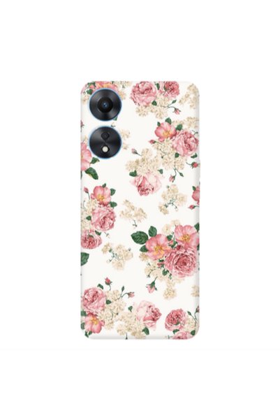 Other Oppo A 98 Pink Flowers 2 Transparent Silicone TPU Θήκη