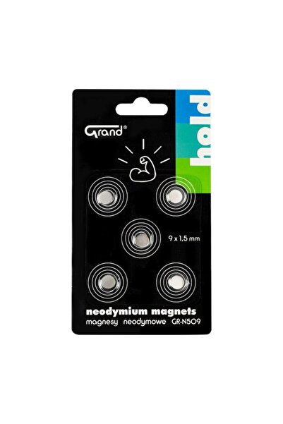 MC Micostore Magneți neodim disc Grand GR-N509, 9x1.5mm, set 5 bucăți