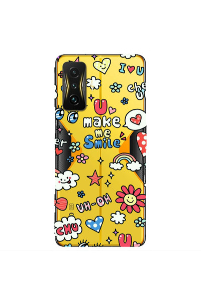 Other Xiaomi Poco F4 Gt Rainbow flowers Transparent Silicone TPU Θήκη
