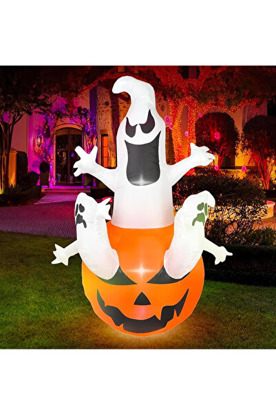 TAPIT Halloween Decorations Inflatable Pumpkin Ghosts Lights, Outdoor Decorat...