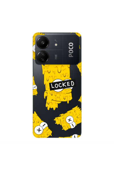 Other Xiaomi Poco C65 Bart Simpson Transparent Silicone TPU Θήκη