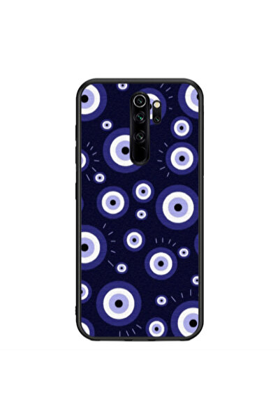 Other Xiaomi Redmi Note 8 Pro Purple evil eye bead Black Glossy Θήκη