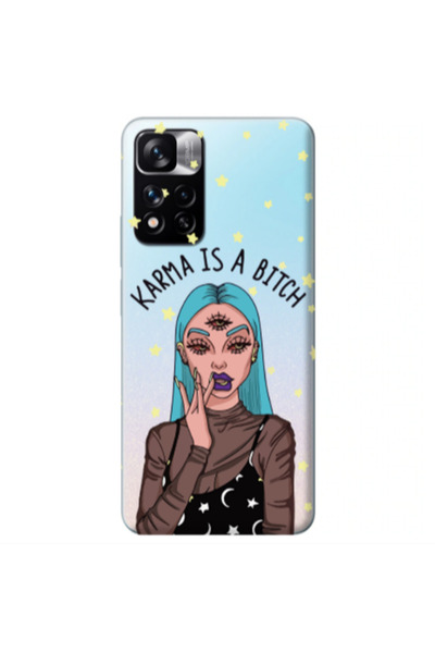 Other Xiaomi Redmi Note 11 Pro 5G Karma is a bitch Transparent Silicone TPU Θήκη