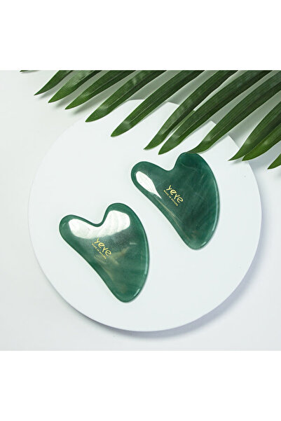 YEYE Made In Nature Piatră Gua Sha pentru masaj și relaxare – jadit Yeye verde