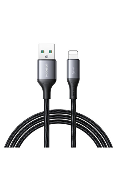Joyroom Cablu USB-A la Lightning S-A28 3A 2m Negru