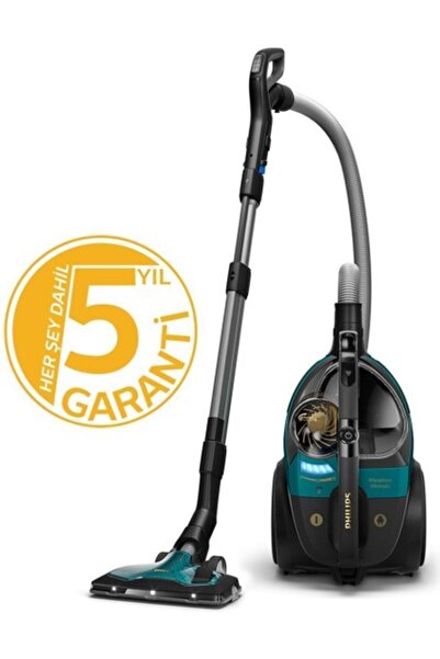 Philips Marathon Ultimate Torbasız Süpürge, Altın Renkli HEPA Filtreli Güçlü ...