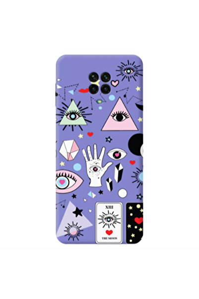 Other Xiaomi Redmi Note 9 Pro Pyramid eyes Purple Colored Silicone TPU Θήκη