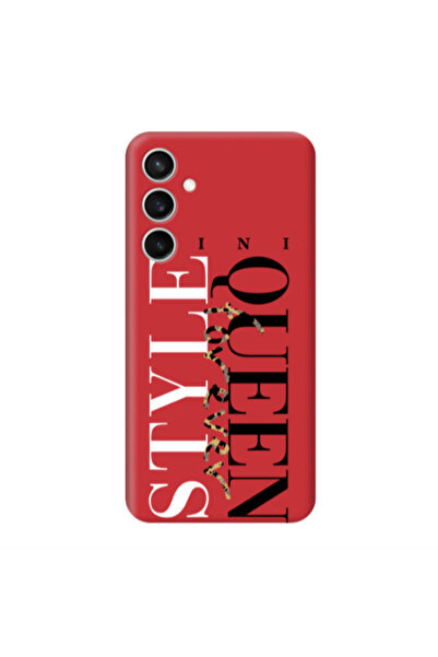 Other Samsung S24 Plus Mini Quen Forever Red Colored Silicone TPU Θήκη
