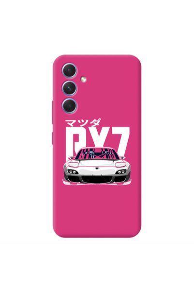Other Samsung A54 Car Rx7 Fuchsia Colored Silicone TPU Θήκη
