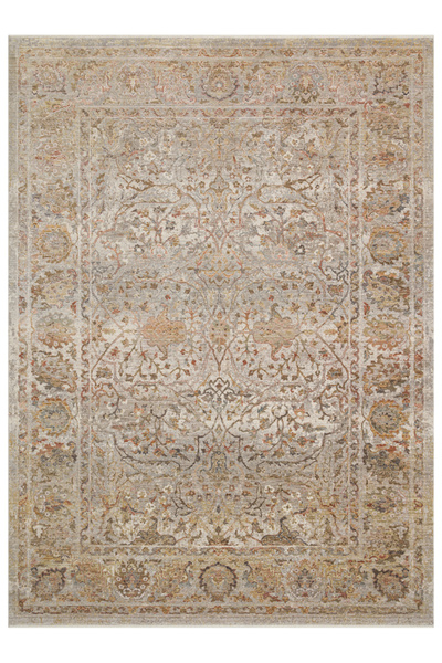 Eko Halı Mystic Mys04 Dark Multy Zarif Vintage Motifleri İnce Renk Geçişleriy...