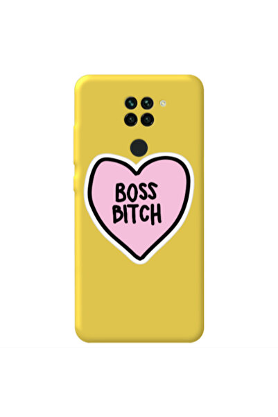Other Xiaomi Redmi Note 9 Boss Bitch Yellow Colored Silicone TPU Θήκη