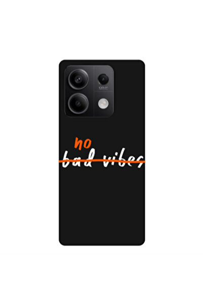 Other Xiaomi Redmi Note 13Pro 5G No bad vibes 2 Black Colored Silicone TPU Θήκη