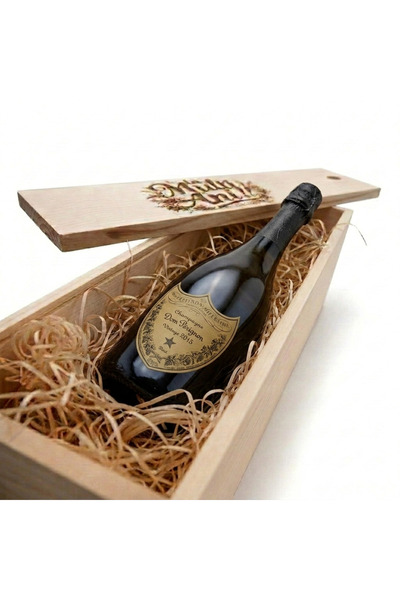 Dom Perignon Pachet Cadou Cutie de Lemn Personalizata Sampanie Brut 12.5%, 0.75l