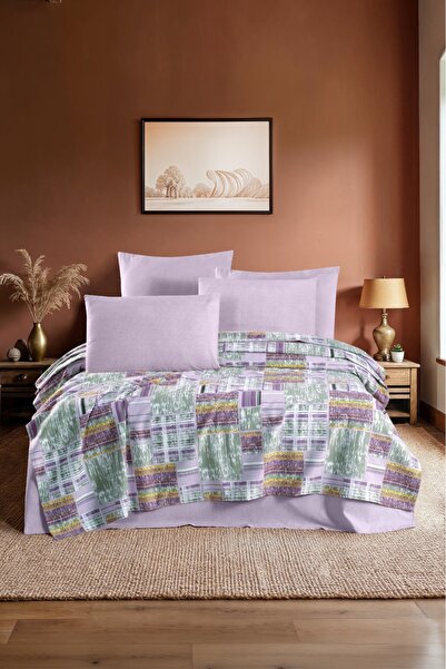 Beğenal Dance of Colors Single Printed Pique Set (Pique+Sheet+1 Pillowcase)