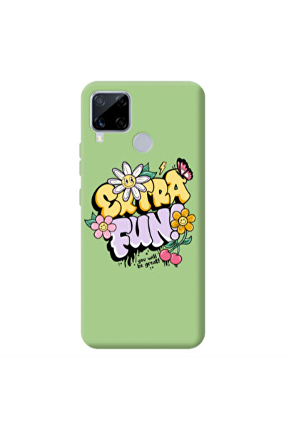 Other Realme C25 Extra Fun Light Green Colored Silicone TPU Θήκη