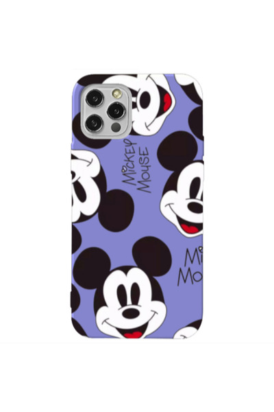 Other Apple iPhone 13 Pro Mickey Mouse Purple Colored Silicone TPU Θήκη