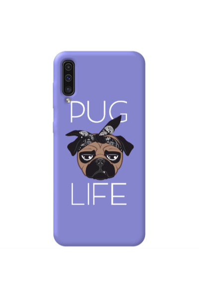 Other Samsung A70 Pug Life Purple Colored Silicone TPU Θήκη