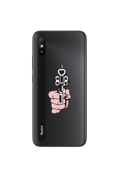 Other Xiaomi Redmi 9A Heart gun Transparent Silicone TPU Θήκη