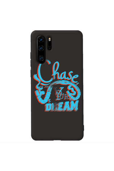 Other Huawei P30 Pro Chase Your Dream Black Colored Silicone TPU Θήκη