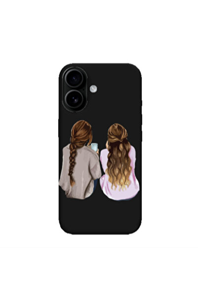 Other Apple Iphone 16 Friends Black Colored Silicone TPU Θήκη
