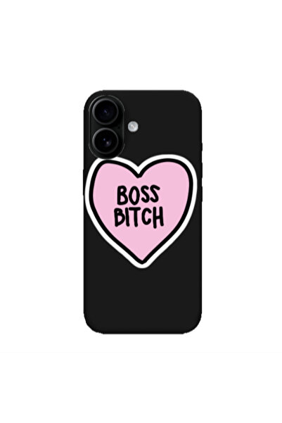 Other Apple Iphone 16 plus Boss Bitch Black Colored Silicone TPU Θήκη