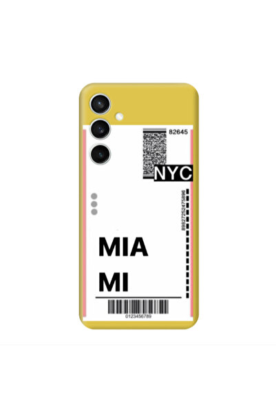 Other Samsung S24 Plus Miami NYC Yellow Colored Silicone TPU Θήκη