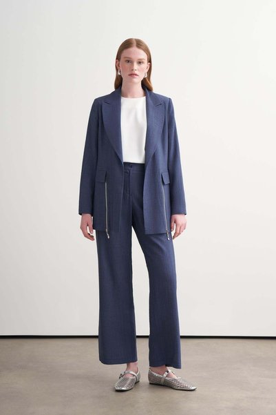 Moodbasic FERMUAR DETAYLI BLAZER CEKET TAKIM
