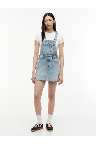 Tommy Hilfiger DENIM DUNGAREE DRESS RWB CJ6115