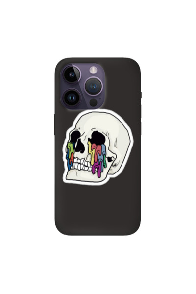 Other Apple iPhone 14 Pro Max Skull Black Colored Silicone TPU Θήκη