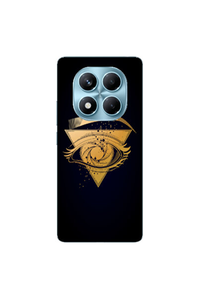 Other Xiaomi Redmi Note 14 Pro Triangular gold eye Transparent Silicone TPU Θήκη